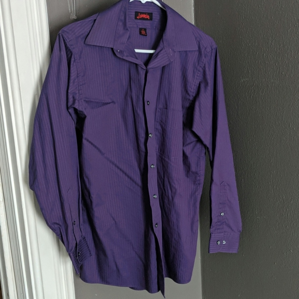 Purple button up